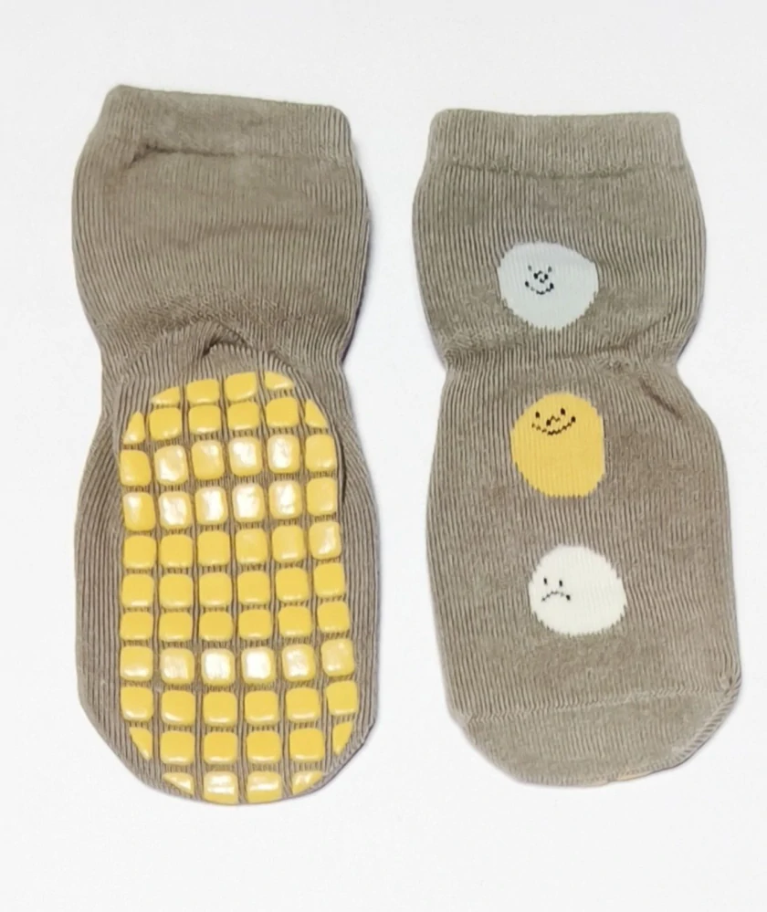 Bavlněné protiskluzové ponožky - KULIČKY - (12-36 m) M