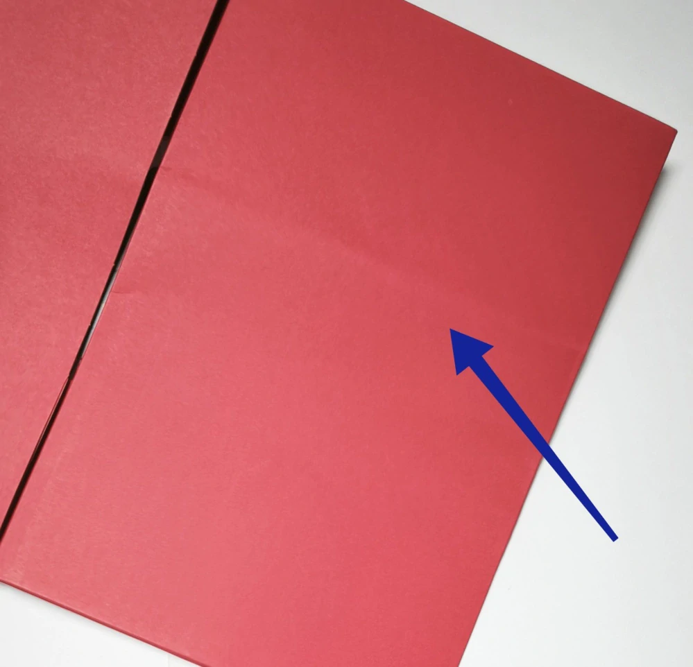 Papírová krabička na vánoční cukroví - ČERVENÁ - STROMEČEK - 1 ks 