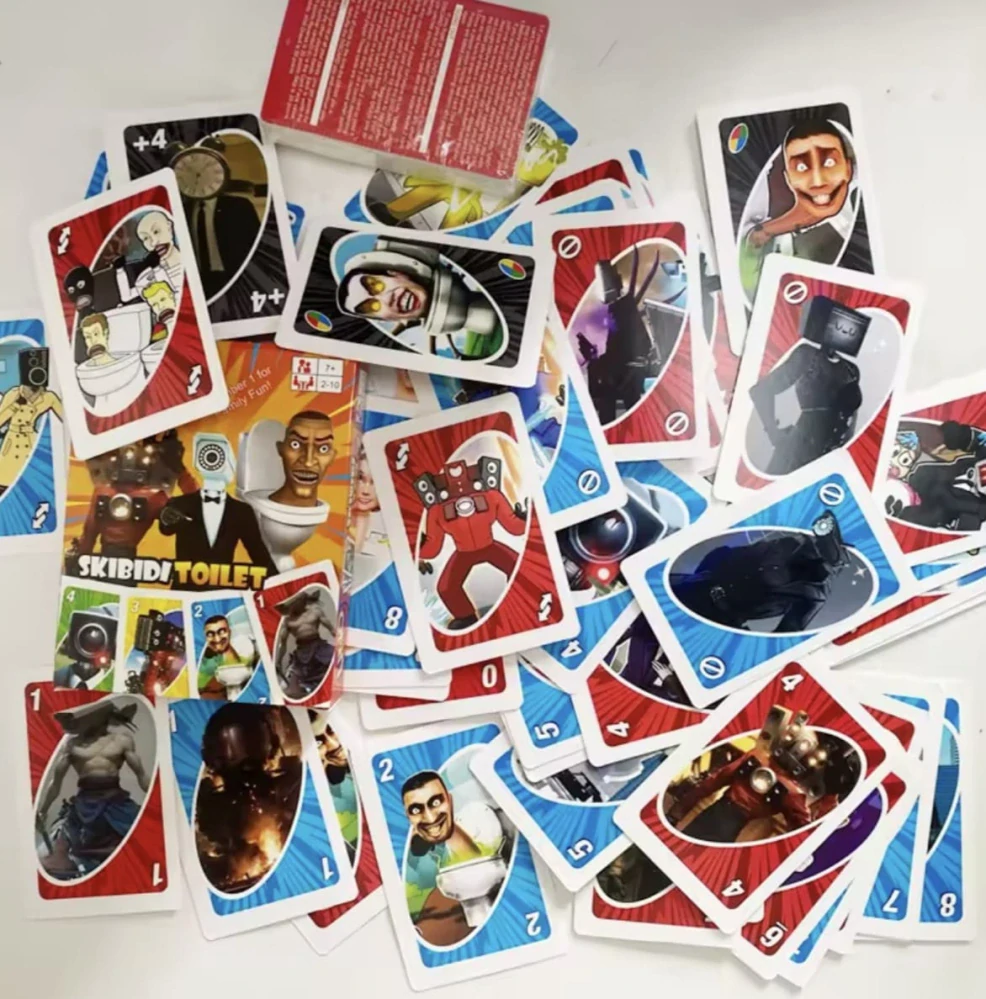 Hra Uno karty - SKIBIDI TOILET