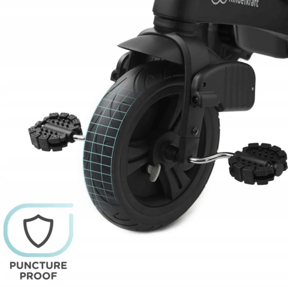 Kinderkraft TWIPPER – rostoucí tříkolka 5v1 s otočným sedadlem - ŠEDÁ