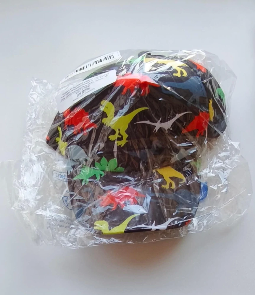 Dětská kšiltovka s dinosaury - DINO (Snapback) - ČERNÁ (2-6 let)