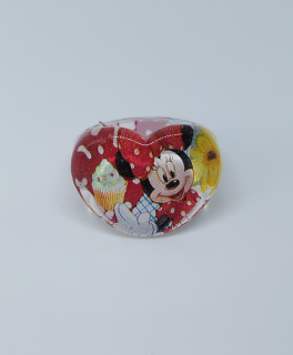 Prstýnek - MICKEY MOUSE SRDÍČKO - MINNIE MOUSE 1 - S vadou