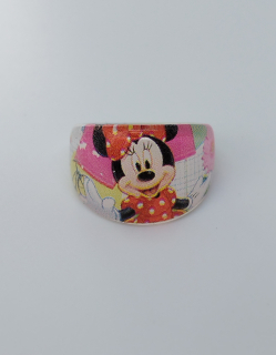 Prstýnek - MICKEY MOUSE OVAL - MINNIE MOUSE 3 - S vadou