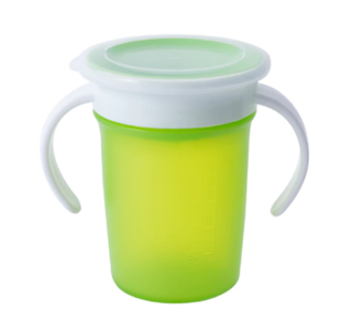 Nevylévací hrníček 360° - ZELENÝ - 220 ml