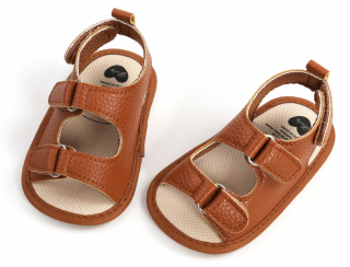 Barefoot sandálky - HNĚDÉ (12-18 m)