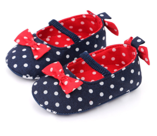 Balerínky - PUNTÍK - modré (6-12m)