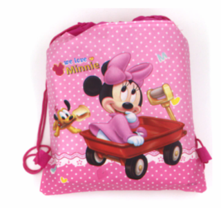 Sáček na přezůvky - MINNIE MOUSE - růžový 3