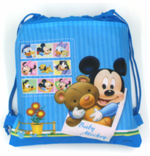 Sáček na přezůvky - MICKEY MOUSE - modrý 2