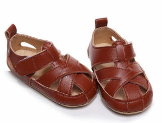 Barefoot sandálky - HNĚDÉ (18-24 m)