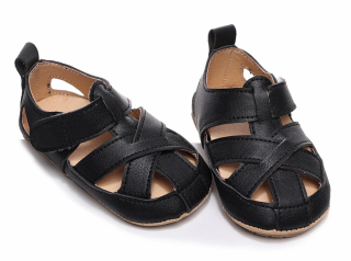 Barefoot sandálky - ČERNÉ (18-24 m)
