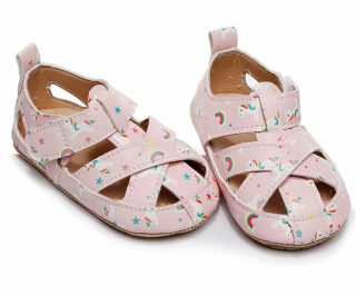 Barefoot sandálky - JEDNOROŽEC (18-24 m)