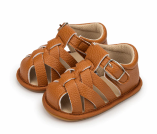 Barefoot sandálky - HNĚDÉ 1 (12-18 m)