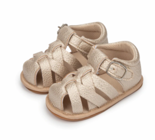 Barefoot sandálky - ZLATÉ (12-18 m)