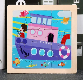 Dřevěné puzzle pro nejmenší (S) - LOĎ