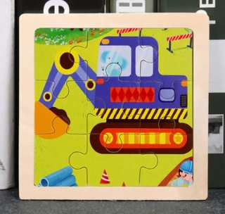 Dřevěné puzzle pro nejmenší (S) - BAGR