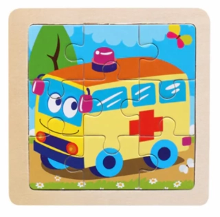Dřevěné puzzle pro nejmenší (S) - SANITKA