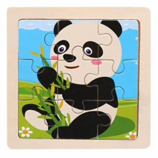 Dřevěné puzzle pro nejmenší (S) - PANDA