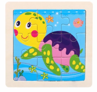 Dřevěné puzzle pro nejmenší (S) - ŽELVIČKA