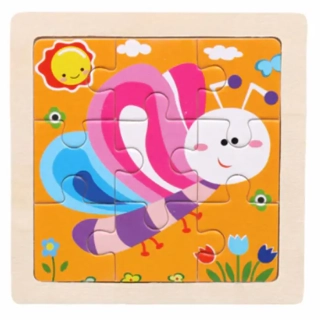 Dřevěné puzzle pro nejmenší (S) - MOTÝLEK