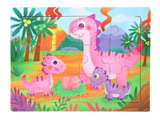 Dřevěné puzzle pro nejmenší (M) - DINOSAURUS