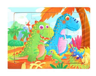 Dřevěné puzzle pro nejmenší (M) - TYRANOSAURUS