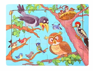 Dřevěné puzzle pro nejmenší (M) - PTÁČCI
