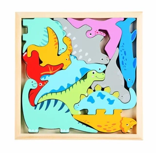 Dřevěné 3D puzzle - DINOSAUŘI