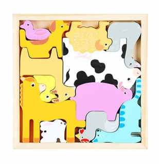 Dřevěné 3D puzzle - FARMA