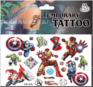 Dětské dočasné tetování - THE AVENGERS 6