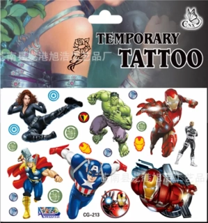 Dětské dočasné tetování - THE AVENGERS 7