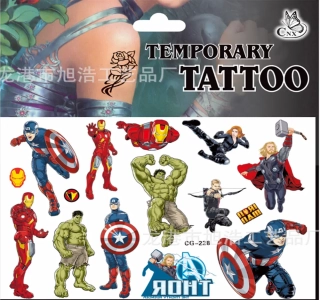 Dětské dočasné tetování - THE AVENGERS 10