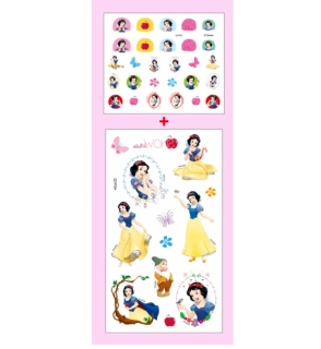 Set nálepek na nehty a tetování - DISNEY PRINCEZNY 1