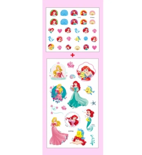 Set nálepek na nehty a tetování - DISNEY PRINCEZNY 5