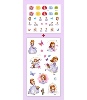 Set nálepek na nehty a tetování - PRINCEZNA SOFIE 2