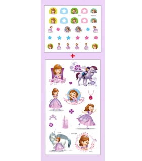Set nálepek na nehty a tetování - PRINCEZNA SOFIE 3