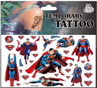 Dětské dočasné tetování - SUPERMAN 3