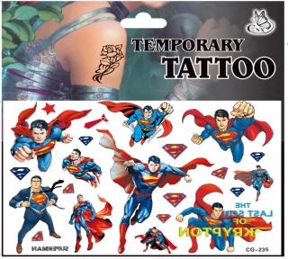 Dětské dočasné tetování - SUPERMAN 4