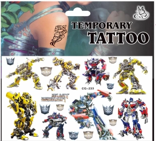 Dětské dočasné tetování - TRANSFORMERS 4