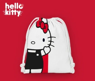 Sáček na přezůvky - HELLO KITTY 2