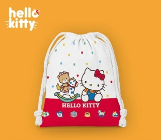 Sáček na přezůvky - HELLO KITTY 4