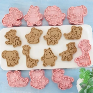 3D vykrajovátka na sušenky - ZVÍŘÁTKA 1 - 8 ks