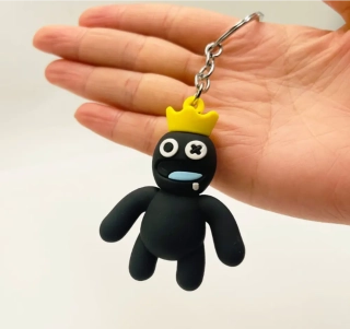 Přívěsek na klíče - RAINBOW FRIENDS - ČERNÝ