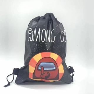 Sáček na přezůvky - AMONG US - černý 2