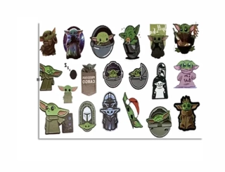 Dětské dočasné tetování - STAR WARS - YODA