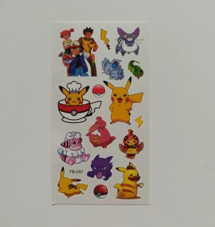 Dětské dočasné tetování - POKÉMON (2) - PIKACHU 1