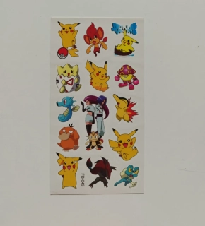 Dětské dočasné tetování - POKÉMON (2) - PIKACHU 4