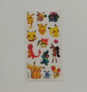 Dětské dočasné tetování - POKÉMON (2) - PIKACHU 6