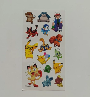 Dětské dočasné tetování - POKÉMON (2) - PIKACHU 10