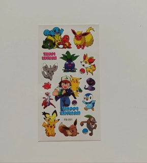 Dětské dočasné tetování - POKÉMON (2) - PIKACHU 11