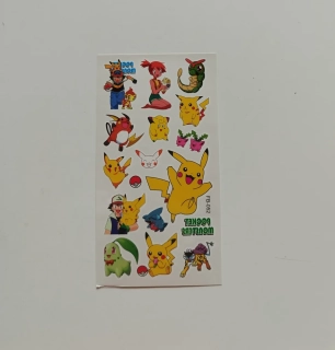 Dětské dočasné tetování - POKÉMON (2) - PIKACHU 12